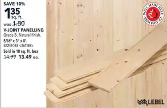 RONA V-JOINT PANELLING offer