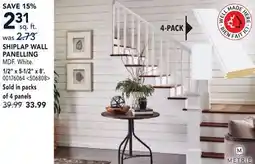 RONA SHIPLAP WALL PANELLING offer