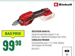 BMR CORDLESS PRUNER Cuts offer