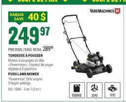 BMR PUSH LAWN MOWER offer