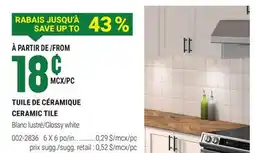 BMR TUILE DE CÉRAMIQUE offer