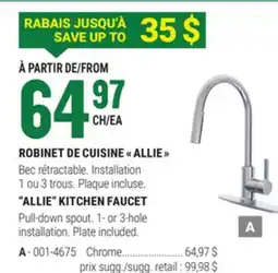 BMR ROBINET DE CUISINE ALLIE offer