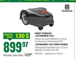 BMR ROBOT TONDEUSE AUTOMOWER 115H offer