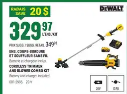 BMR ENS. COUPE-BORDURE ET SOUFFLEUR SANS FIL offer
