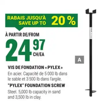 BMR VIS DE FONDATION PYLEX offer