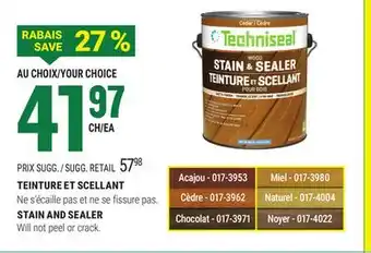 BMR TEINTURE ET SCELLANT offer