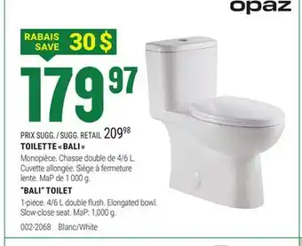 BMR TOILETTE BALI offer