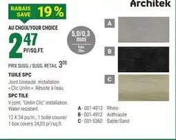 BMR TUILE SPC offer