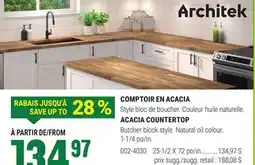 BMR COMPTOIR EN ACACIA offer