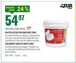 BMR PASTILLES DE CHLORE AVEC ZINC offer