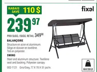 BMR BALANCOIRE offer