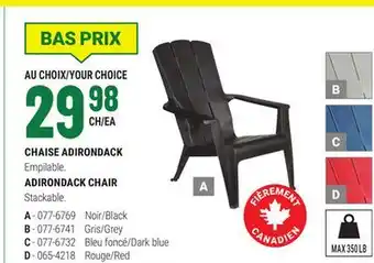 BMR CHAISE ADIRONDACK offer