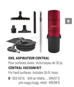BMR ENS. ASPIRATEUR CENTRAL offer