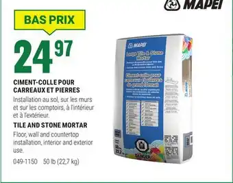 BMR CIMENT-COLLE POUR CARREAUX ET PIERRES offer
