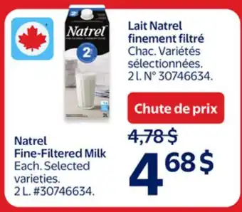 Walmart Natrel Fine-Filtered Milk offer