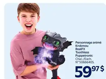 Walmart RealFX Toothless Puppertronic offer