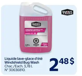 Walmart Super Tech Windshield Bug Wash offer