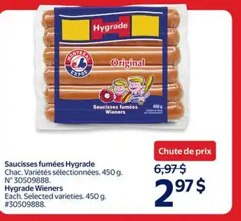 Walmart Hygrade Wieners offer