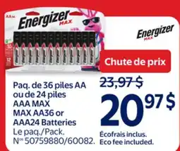 Walmart MAX AA36 Batteries offer