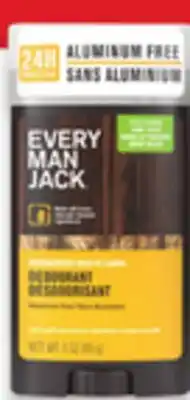 Walmart Every Man Jack Deodorant 85 g offer