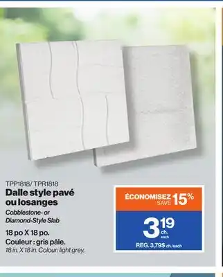 Patrick Morin Cobblestone- or Diamond-Style Slab offer