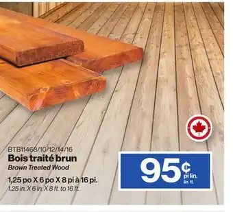 Patrick Morin Brown Treated Wood offer