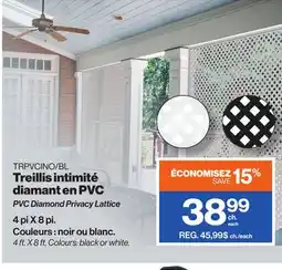 Patrick Morin PVC Diamond Privacy Lattice offer
