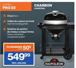 Patrick Morin NAPOLEON PRO22 Charcoal Grill with Cart offer