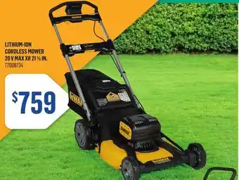 Canac LITHIUM-ION CORDLESS MOWER 20 V MAX XR 21 1/2 IN offer