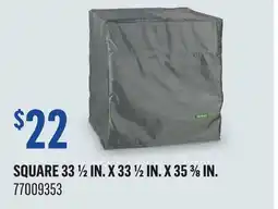 Canac Square Patio Furniture Cover 33 1/2 in. x 33 1/2 in. x 35 3/8 po offer