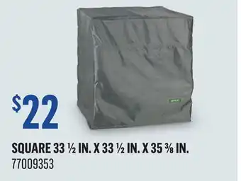 Canac Square Patio Furniture Cover 33 1/2 in. x 33 1/2 in. x 35 3/8 po offer