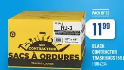 Canac BLACK CONTRACTOR TRASH BAGS 159 L offer