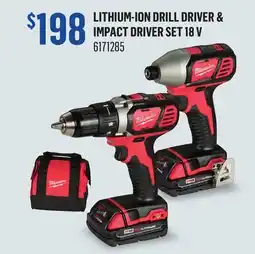 Canac Lithium-Ion Drill Driver & Impact Driver Set 18 V offer