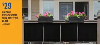 Canac Balcony Privacy Screen 30 in. x 15 ft. 11 in offer