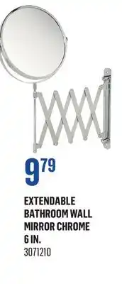Canac Extendable Bathroom Wall Mirror Chrome 6 in offer
