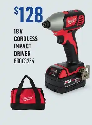 Canac 18 V Cordless Impact Driver offer