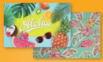 Canac Placemat Rectangular Aloha 17 3/4 in. x 11 3/4 in offer