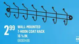 Canac Wall-Mounted 7-Hook Coat Rack 16 3/8 in offer
