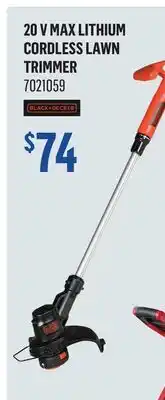 Canac 20 V Max Lithium Cordless Lawn Trimmer offer