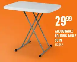 Canac ADJUSTABLE FOLDING TABLE 30 IN offer