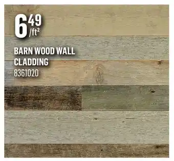 Canac Barn Wood Wall Cladding offer