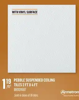 Canac Pebble Suspended Ceiling Tiles 2 ft x 4 ft offer