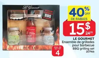 Rossy LE GOURMET BBQ grilling set offer