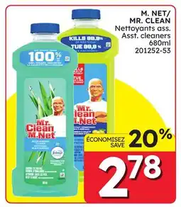 Rossy M. NET/MR. CLEAN Nettoyants ass. Asst. cleaners offer