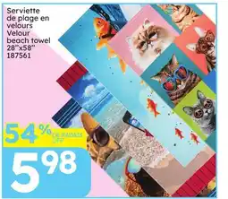 Rossy Velour beach towel offer