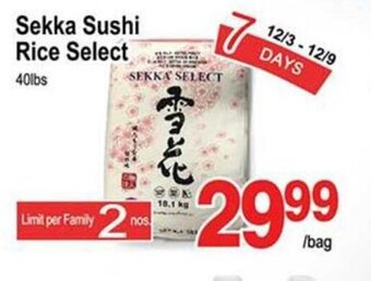 T&T Supermarket Sekka Sushi Rice Select offer