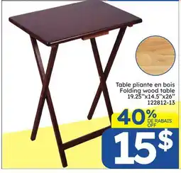 Rossy Folding wood table offer