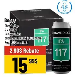 Mayrand Beers Shawbridge 473 ml x4 offer