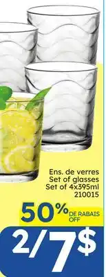 Rossy de verres Set of glasses offer