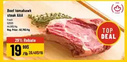 Mayrand Beef Tomahawk Steak AAA Canada offer